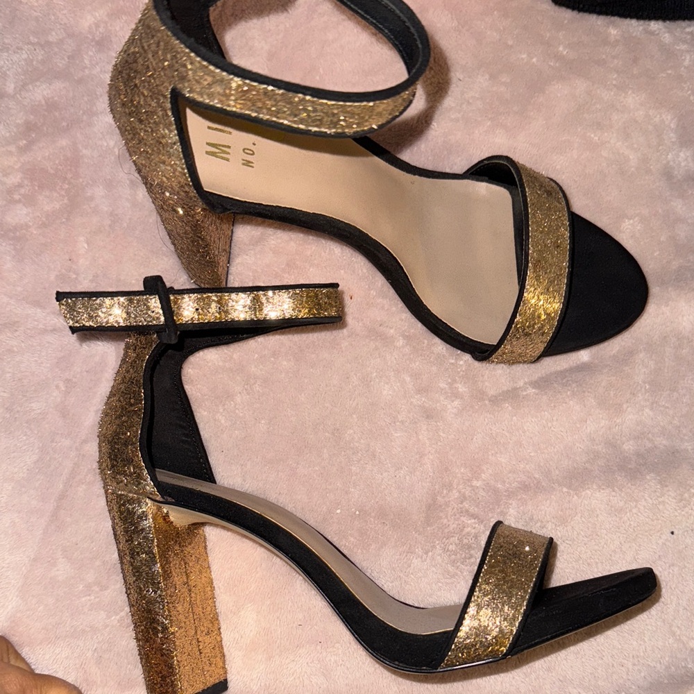 Mix No. 6 Gold and Black Heels
